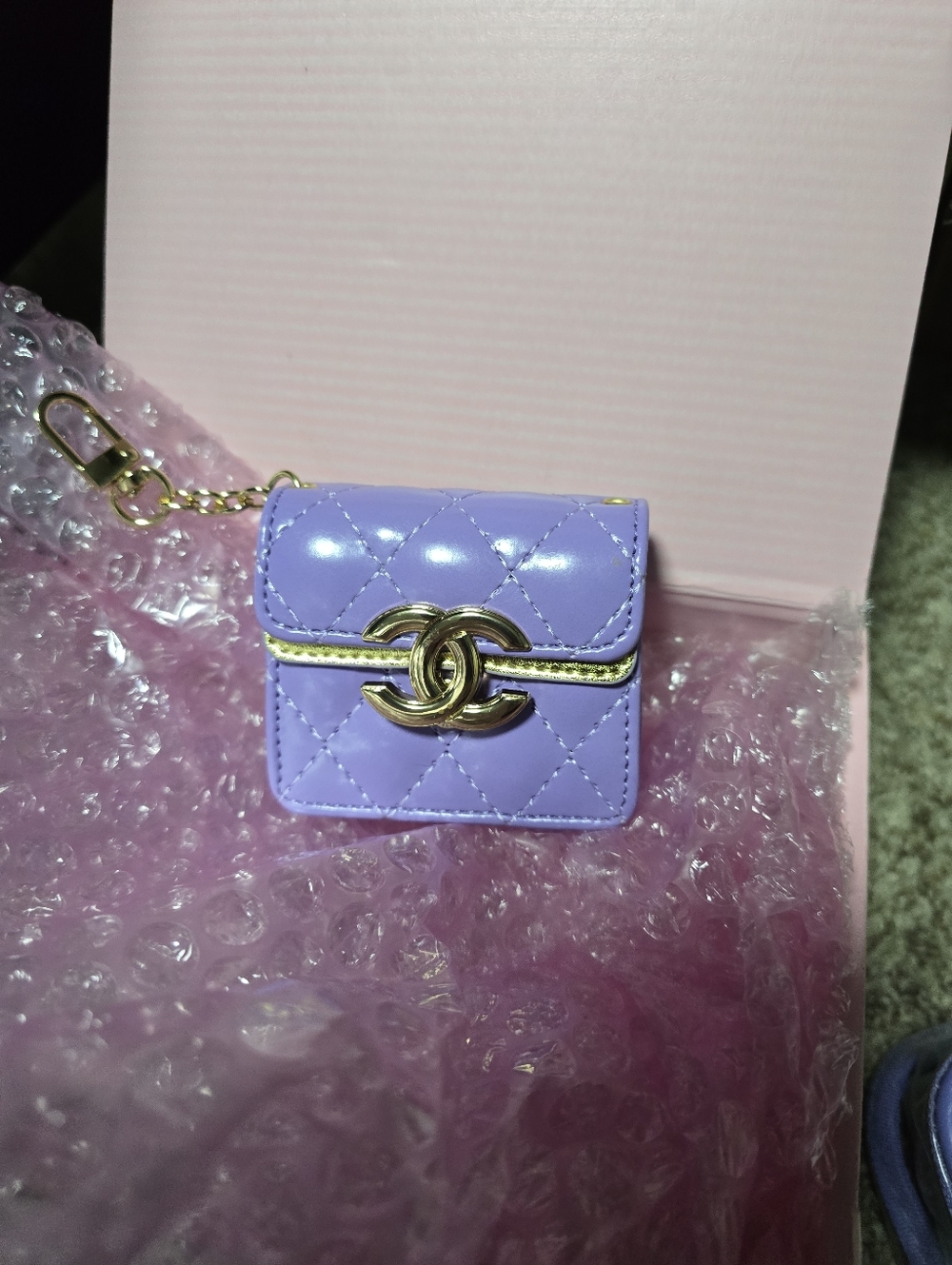 BAG CHARM IN PURPLE AND GOLD NEW 💜 UNBRANDED